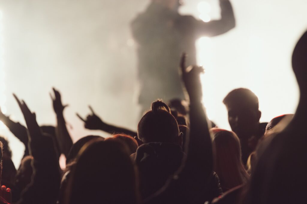 Photo d'un public à un festival